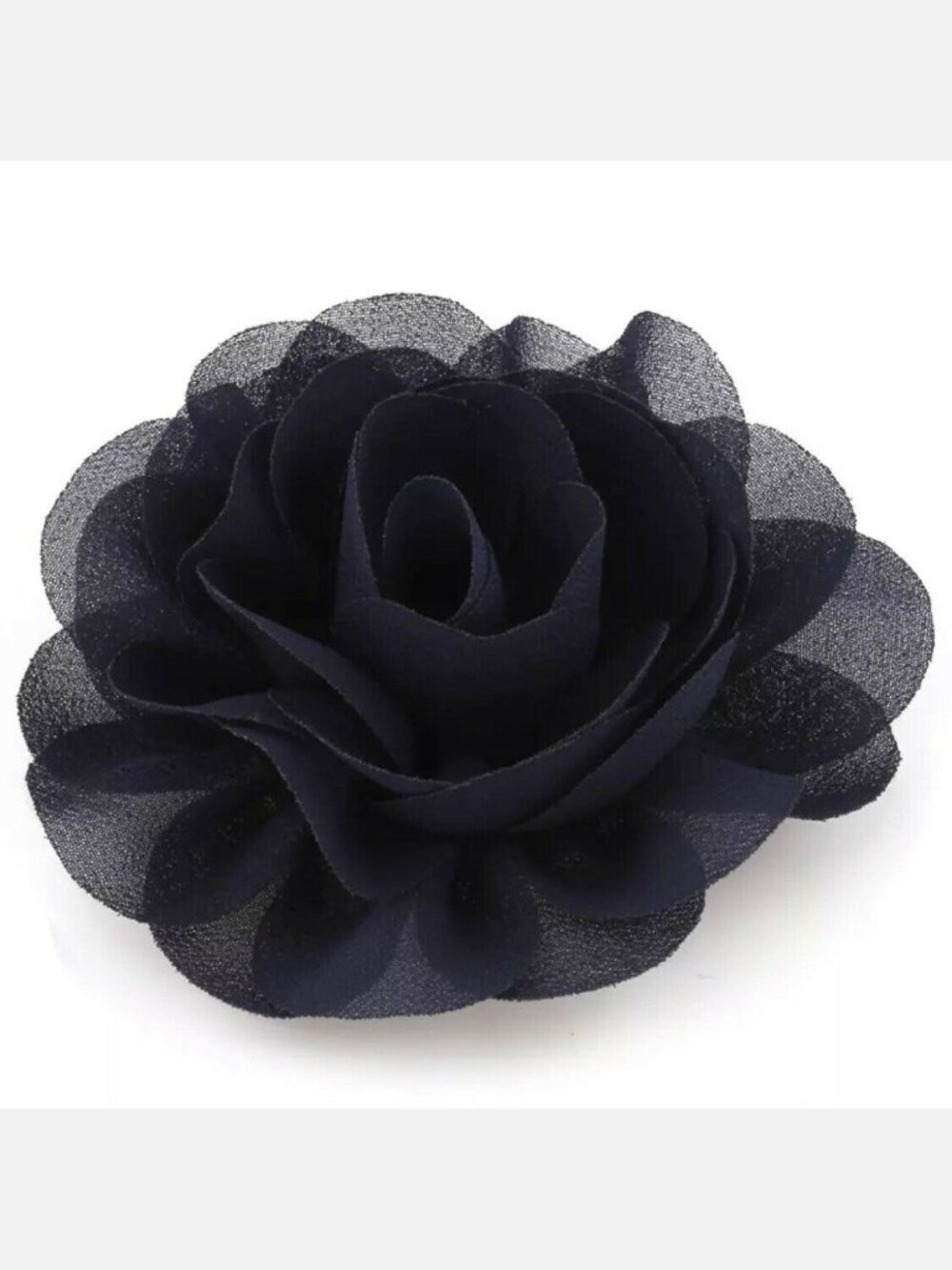 Handmade Set of 5 Chiffon Flower Fridge Refrigerator Magnets Boho Decor N Blue